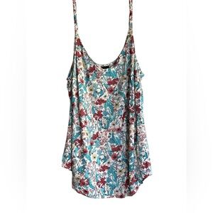 Disney Princess Ariel Little Mermaid Floral Tank Top Women’s Size 1